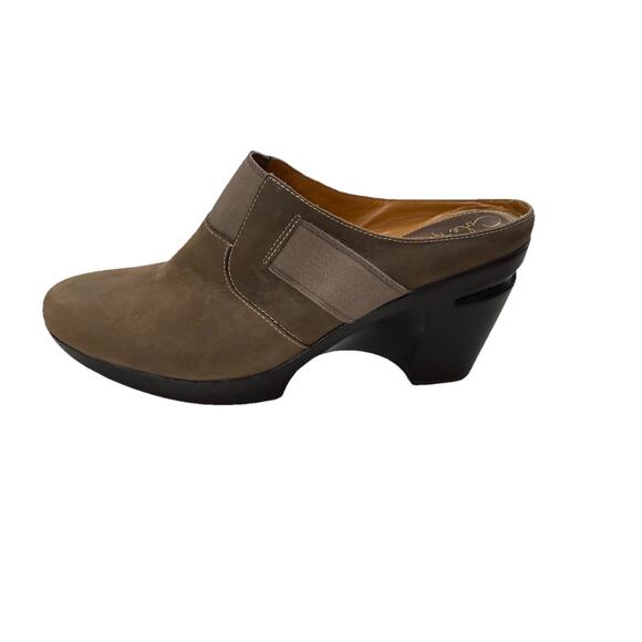 Cole Haan Air Sara Clogs Womens 9B Brown Leather Mules Slip On Block Heel - Picture 4 of 9